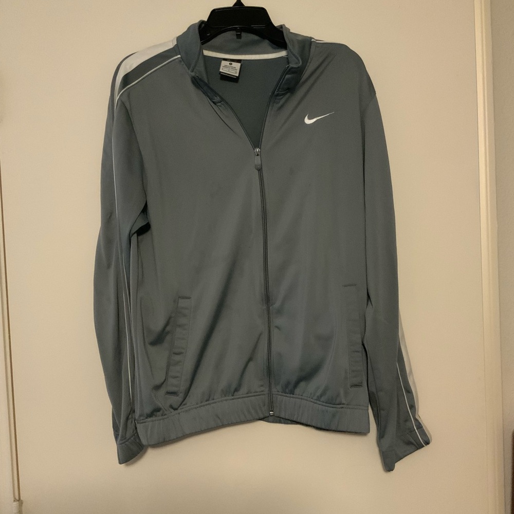 Nike Gray Zip Up Athletic Jacket